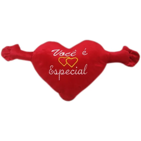 Coração De Pelucia Grande Vermelho Você É Especial - 72 Cm Foto 1