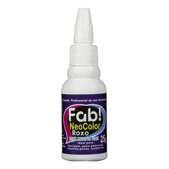 Corante Alimentício Neocolor Roxo 25g - Fab Foto 1
