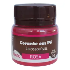 Corante Em Pó Para Chocolate Lipossolúvel Rosa 5g Mago Foto mini 1