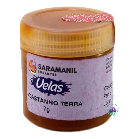 Corante Em Pó Para Velas Castanho Terra (7g) Foto 1