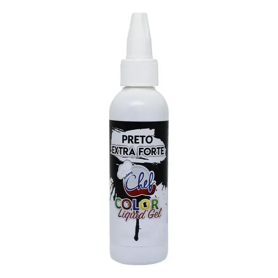 Corante Líquido Gel Preto Extra Forte 60g Iceberg Foto 1