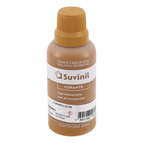 Corante Liquido Ocre 50ml Suvinil Cor Amarelo Foto 1