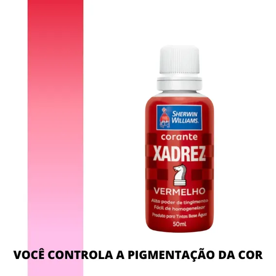 Corante Liquido Xadrez 50ml - Varias Cores Cor Vermelho Foto 1