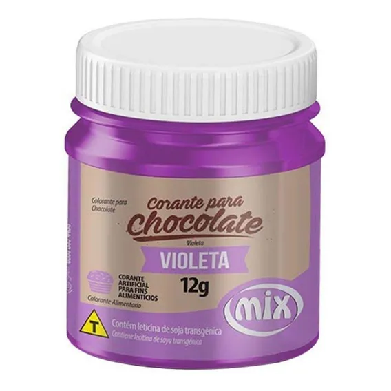 Corante P/ Chocolate Violeta 12g Mix Foto 1