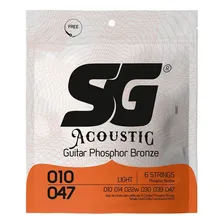 Corda .010 Phosphor Bronze Para Violão Sg Foto  mini 1