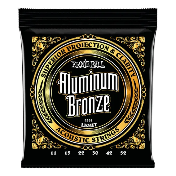 Corda .011 Para Violão Aço Aluminum Bronze Ernie Ball Foto 1