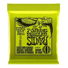 Corda Encordoamento para Guitarra 7 Cordas Ernie Ball 2621 7 Strings 10-56 Foto mini  3