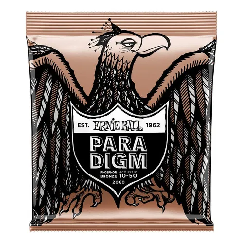 Corda Ernie Ball 010 Paradigm Phosphor Bronze P/ Violão Aço Foto 1