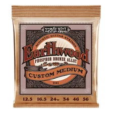 Corda Ernie Ball 012.5 Earthwood Phosphor Bronze P/ Violão Foto mini 1