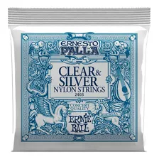 Corda Ernie Ball Ernesto Palla Clear And Silver Violão Foto  mini 1