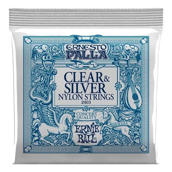 Corda Ernie Ball Ernesto Palla Clear And Silver Violão Foto 1
