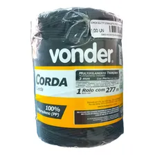 Corda Multifilamento 3mm Trançada Vonder 277 Metros Preta Foto mini 3