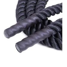 Corda Naval Rope Cross Training 34mm X 6mts Preto Funcional Foto mini  3