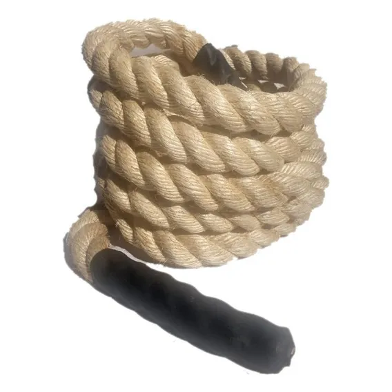 Corda Naval Sisal 38mm X 6 Mts Escalada Cross Training Climb Foto 1