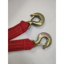 Corda Para Reboque Com Gancho 4mts 5ton Poliéster Vermelho Foto mini 2