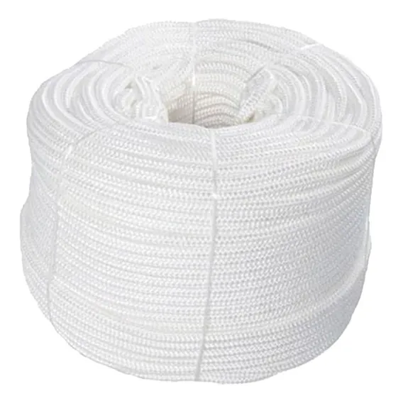 Corda Poliester 12mm X 110mt Branca Foto 1