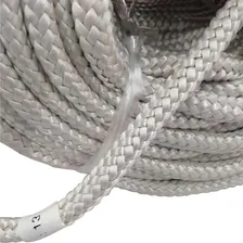 Corda Poliester Firmeza Rolo Branca 8mm Cor Branco Foto mini 1