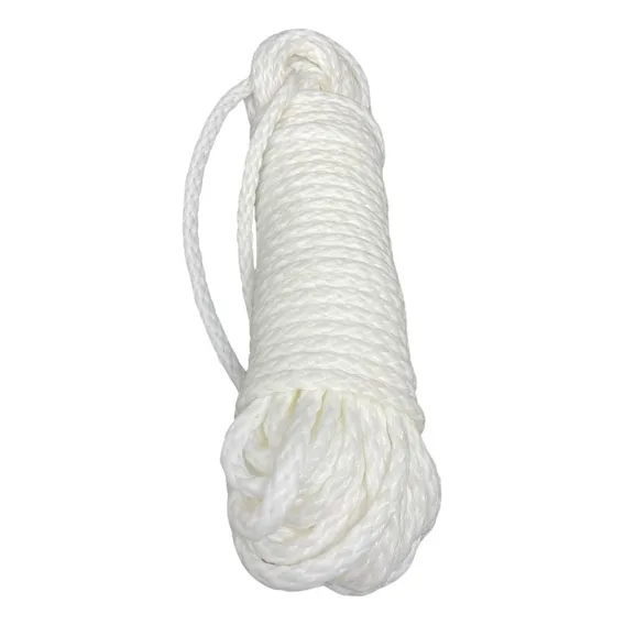 Corda Polipropileno 3p Branco 10mm 20m Foto 1