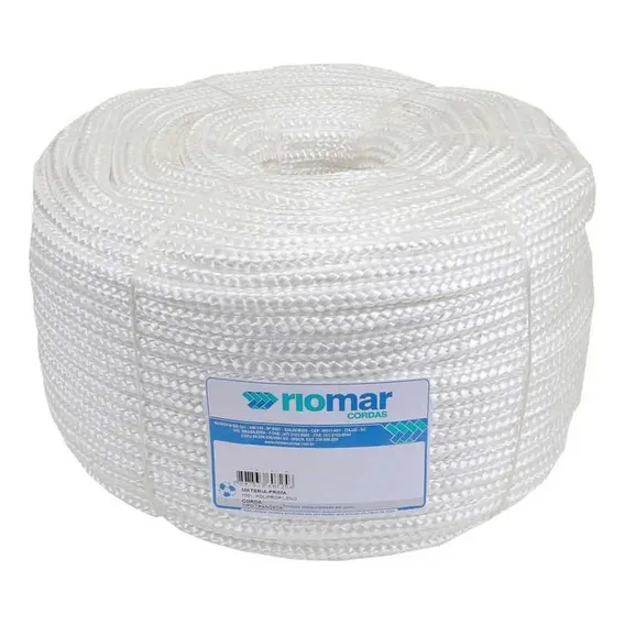 Corda Polipropileno/pp 12mm Branca Rl 200m Riomar Cor Branco Foto 1