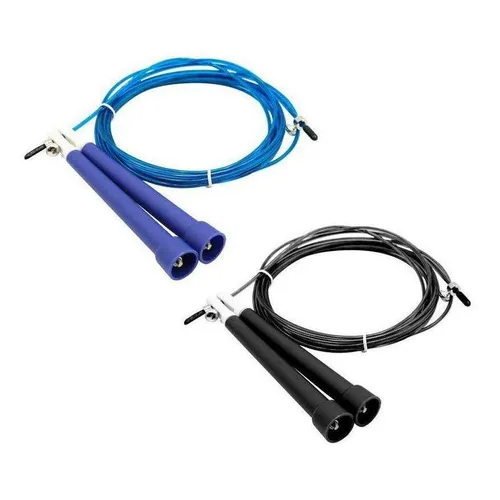 Corda Pular Cross Speed Rope Cabo De Aço 3 Mts Com Rolamento Foto 1
