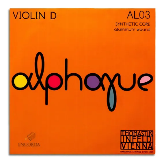 Corda Ré Avulsa Para Violino Thomastik Alphayue Al03 Foto 1