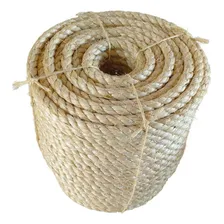 Corda Sisal 12mm Rolo 220mts Rasada Artesanato Decoração Foto  mini 1
