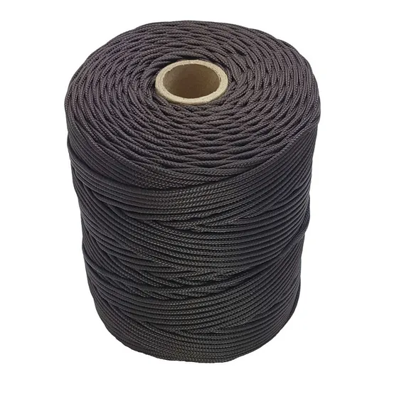 Corda Trançada 100% Virgem (pp) 2,0mm Cordaville (448m) Cor Marrom Foto 1
