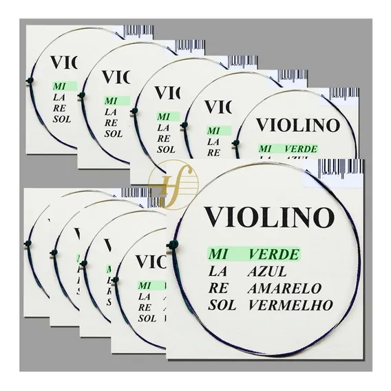 Corda Violino Mauro Calixto 4/4 1ª Mi E - Kit 10 Cordas Foto 1