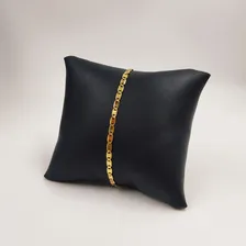 Cordão Com Pulseira + Pingente Cruz Masculino Banhado Ouro Cor Dourado Foto mini  3