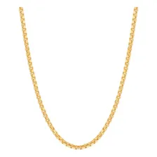 Cordão Corrente Masculino 60cm + Ping Mas Cruz Lisa Rommanel Cor Dourado Foto mini 3