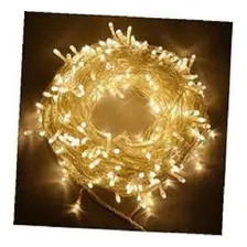 Cordão De Led Fixo 100l 9m Plug Macho E Fêmea 110v /220v Luzes Morno Com Fio Transparente 220v Foto  mini 1
