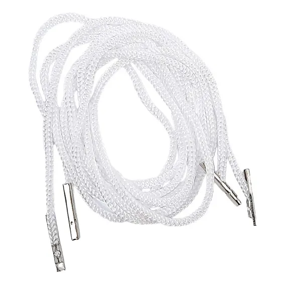 Cordão Para Crachá Credencial Nylon Com Ponteira C/100 Cor Branco Foto 1