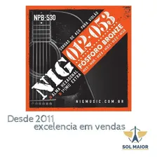 Cordas De Violão Aço 012 Nig Npb530 Fósforo Bronze Foto mini  3
