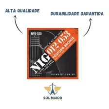 Cordas De Violão Aço 012 Nig Npb530 Fósforo Bronze Foto mini  2