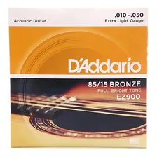 Cordas Encordoamento Violão Aço 010 Daddario C Foto mini 4
