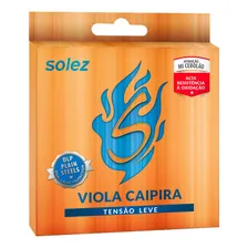 Cordas Para Viola Caipira Slvctl Dlp Leve Calibre 0.10 Solez Foto mini 1