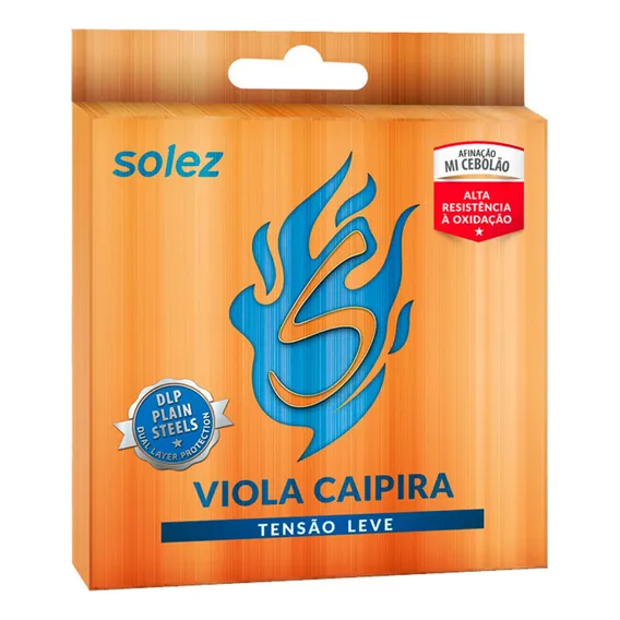 Cordas Para Viola Caipira Slvctl Dlp Leve Calibre 0.10 Solez Foto 1