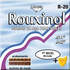 Cordas Para Violão Aço Com Bolinha Rouxinol Kit Com 03 Foto mini 2