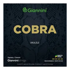 Cordas Ukulele Soprano Nylon Branco Giannini - Jogo Completo Foto mini 1