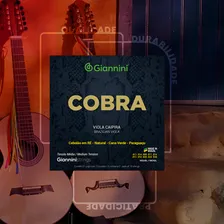 Cordas Viola Caipira Cobra Tensão Media Giannini Niquel Foto mini 3