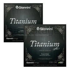 Cordas Violão Nylon Giannini Titanium Genwtm Média Foto mini 2