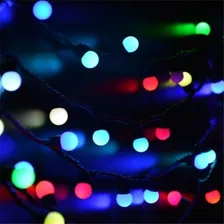Cordão 40 Leds Rgb Bolinhas Coloridas Fio Verde 110v Foto mini 3