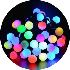 Cordão 40 Leds Rgb Bolinhas Coloridas Fio Verde 110v Foto mini 1