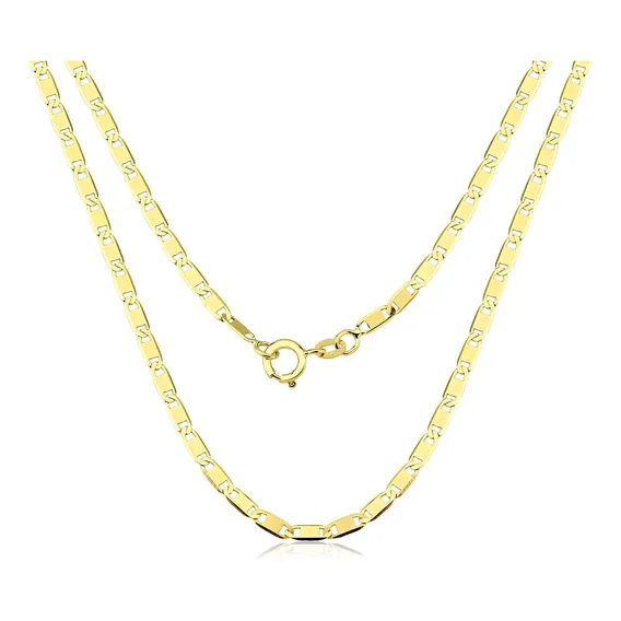 Cordão Corrente Masculina Ouro 18k Piastrine 70cm 5,3 Gramas Cor Amarelo Foto 1
