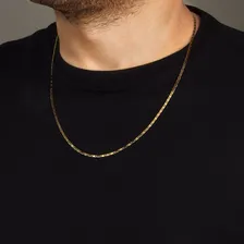 Cordão Corrente Masculina Ouro 18k Piastrine 70cm 5,3 Gramas Cor Amarelo Foto mini 3