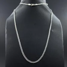 Cordão Corrente Prata 925 Grumet 70cm Escamada Fina 2mm Luxo Cor Prata 925 LegÃtima Foto mini 4