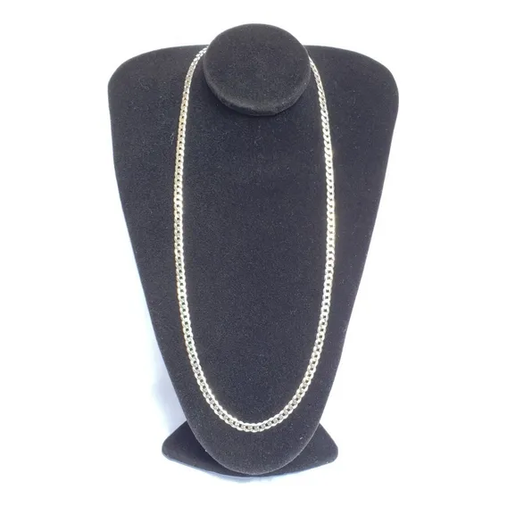 Cordão Corrente Prata 925 Italiana Maciça Grumet 70 Cm 6mm Cor Prateado Foto 1