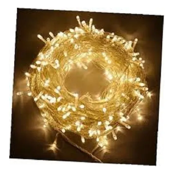 Cordão De Led Fixo 100l 9m Plug Macho E Fêmea 110v /220v Luzes Morno Com Fio Transparente 220v Foto 1