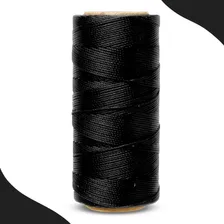 Cordão Encerado 1mm - Fio Cordone - 100m - Diversas Cores Cor 310 - Preto Foto  mini 1
