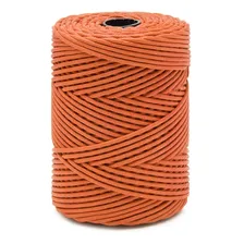 Cordão Encerado De Algodão Danitex 2mm Com 100mts Cor 3326- Laranja Foto  mini 1